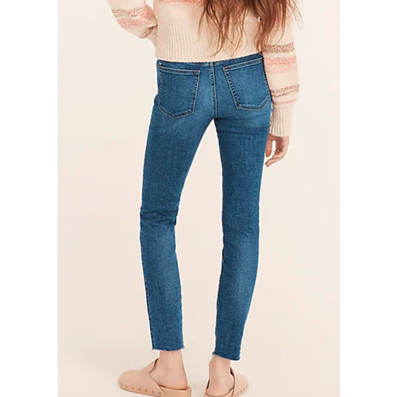 J Crew Jeans High Rise Toothpick Denim Jeans sz 26in  28in‎ inseam - Picture 5 of 6